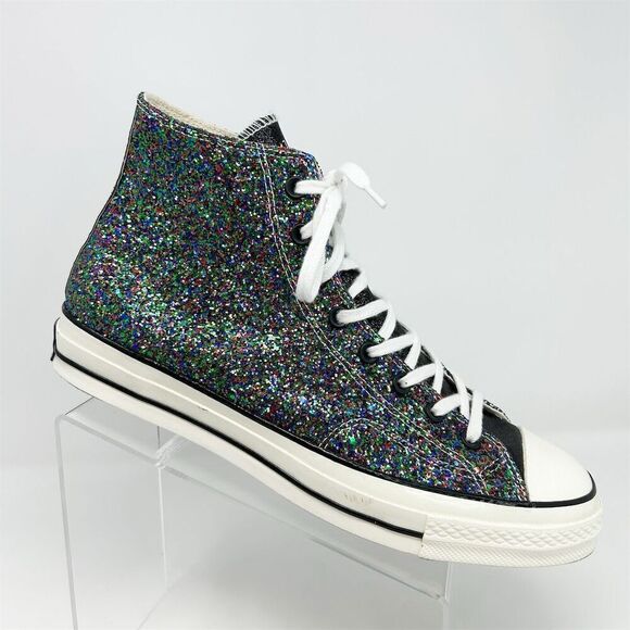 Converse x JW Anderson Chuck 70 Hi Glitter Pack Multicolor Size 12 Black White - Picture 1 of 15